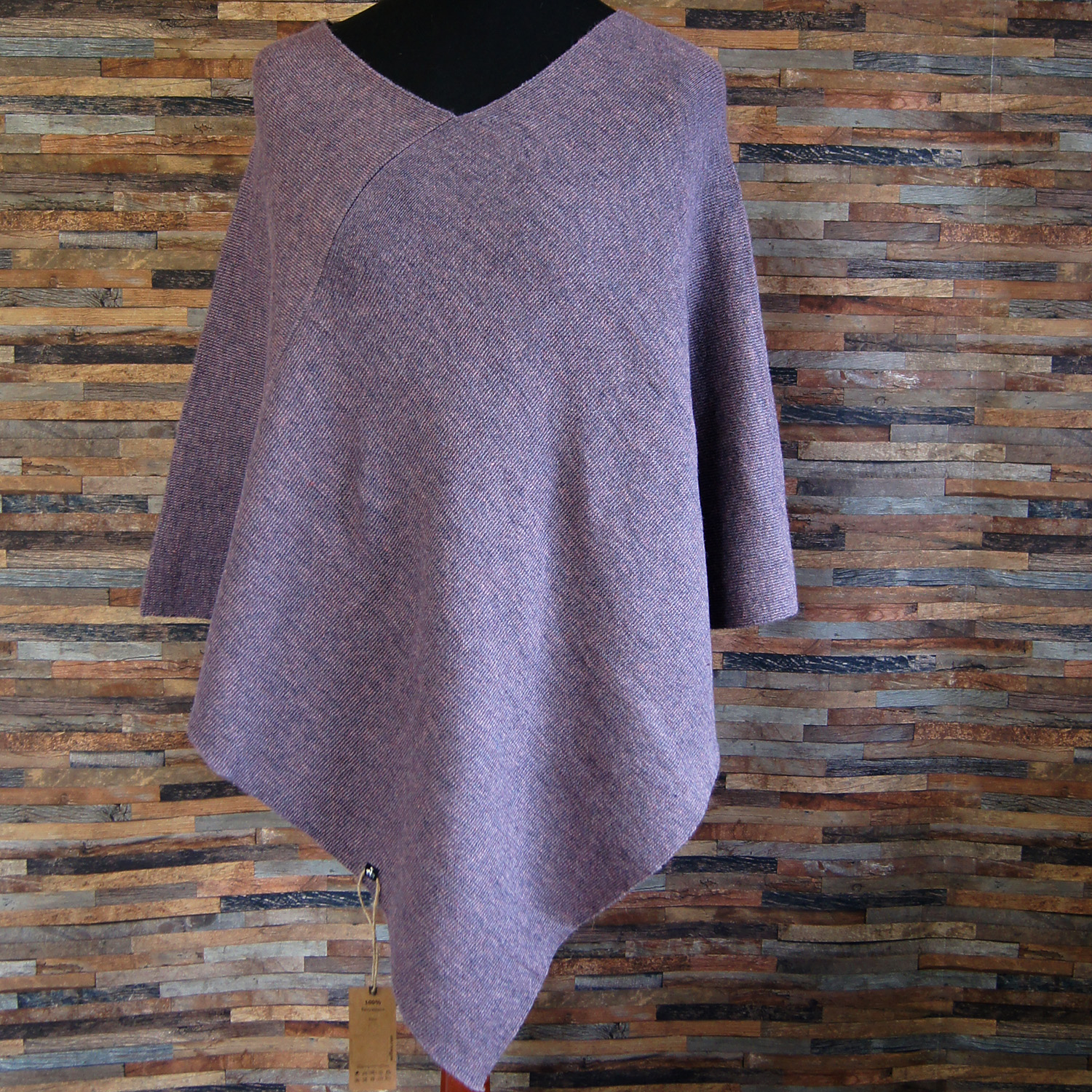 Poncho NEW YORK, Farbe/colour: hell lila/light violett melange