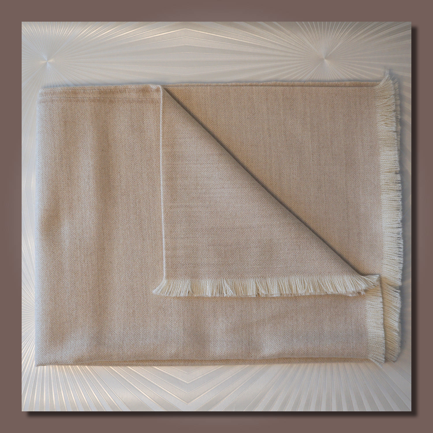 Royal-Babyalpaka Wohndecke/living blanket SARGA EXTRA, Farbe/colour: beige